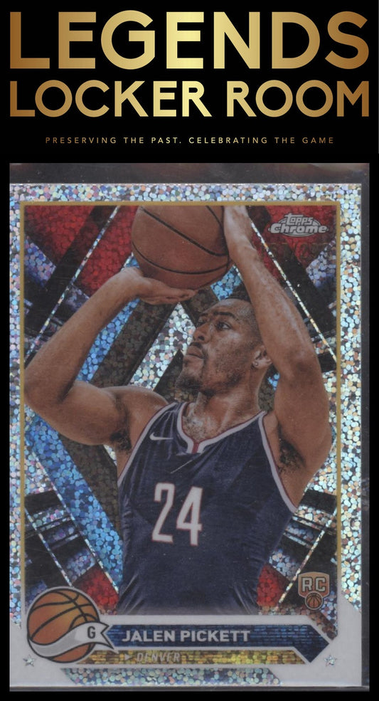 2023-24 Topps Chrome #165 Jalen Pickett Speckle Refractors #/299