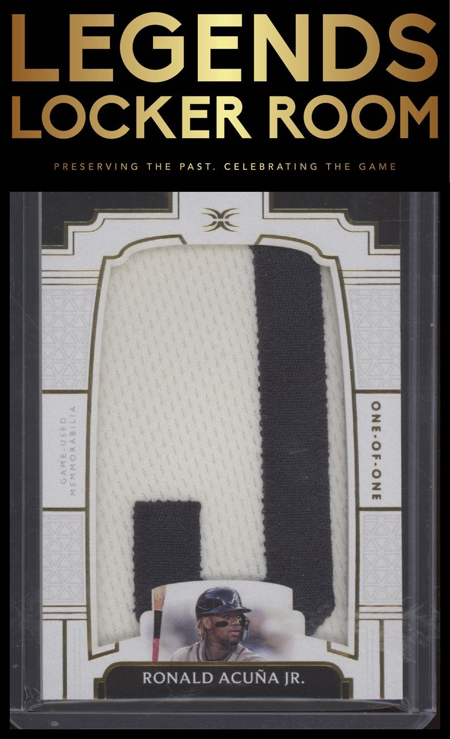 Topps Definitive Ronald Acuna Jr. Nameplate Relic 1/1