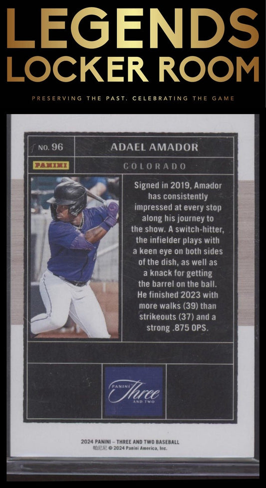 2024 Panini Three and Two #96 Adael Amador #/99