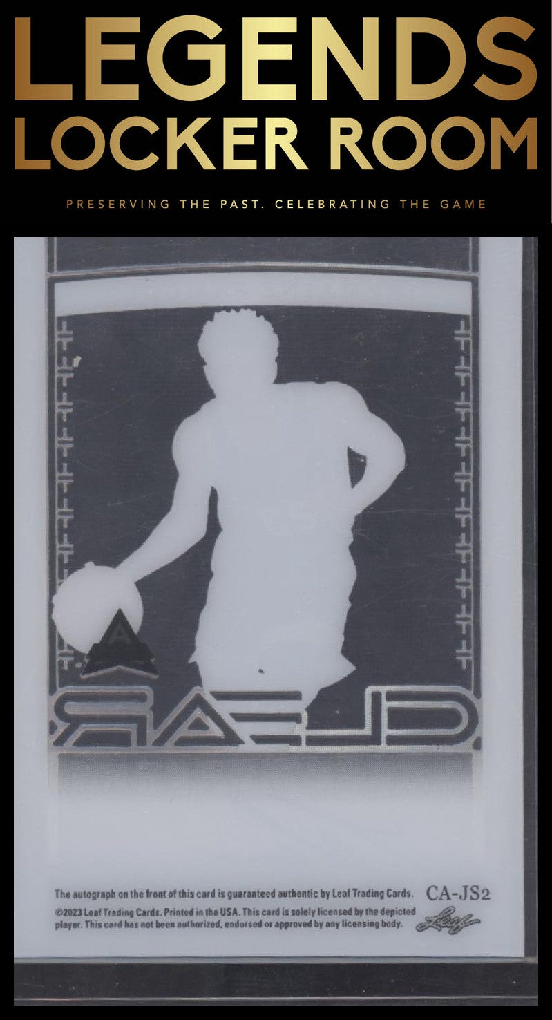 2023 Leaf Trinity Jermaine Samuels Clear Auto Holo Silver 15/15 Bookend!