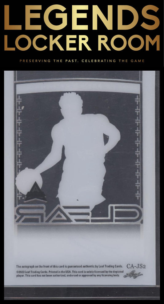 2023 Leaf Trinity Jermaine Samuels Clear Auto Holo Silver 15/15 Bookend!