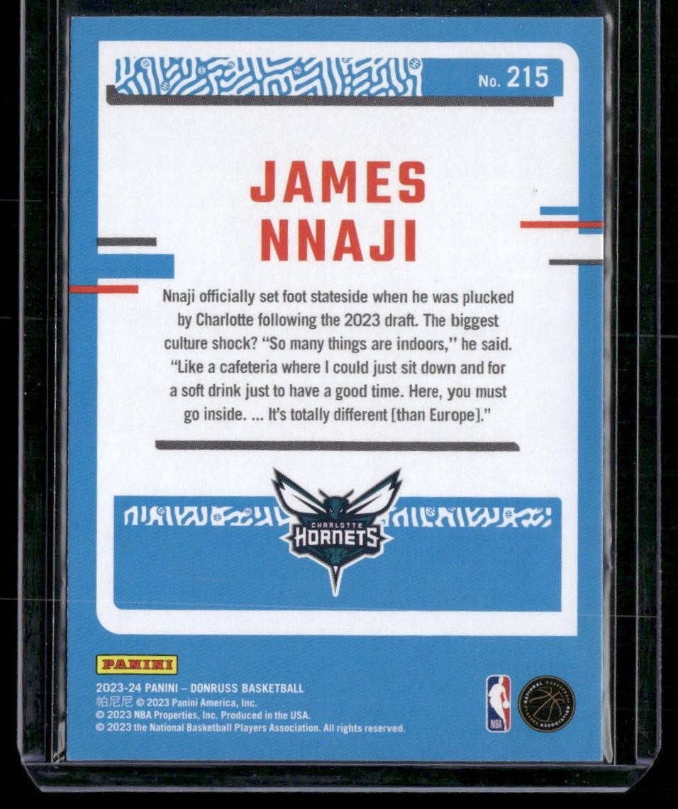 2023-24 Donruss #215 James Nnaji