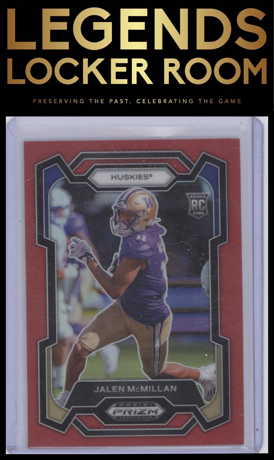 2024 Panini Prizm Draft Picks #133 Jalen McMillan Red #/299