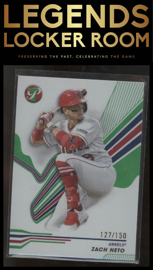 2024 Topps Pristine #44 Zach Neto Green Refractors #/150