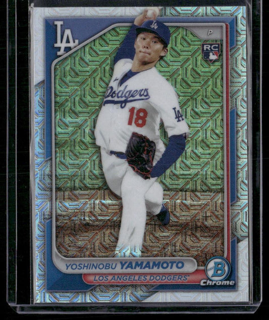 2024 Bowman Chrome #36 Yoshinobu Yamamoto Mojo Refractors
