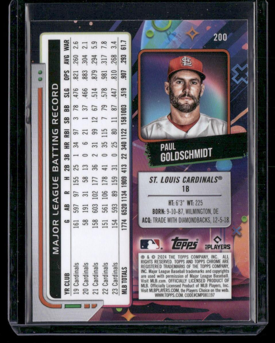 2024 Topps Chrome Cosmic #200 Paul Goldschmidt