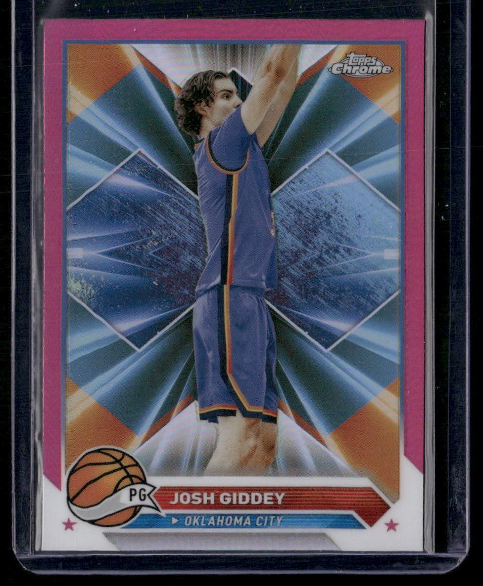 2023-24 Topps Chrome #74 Josh Giddey Magenta Refractors