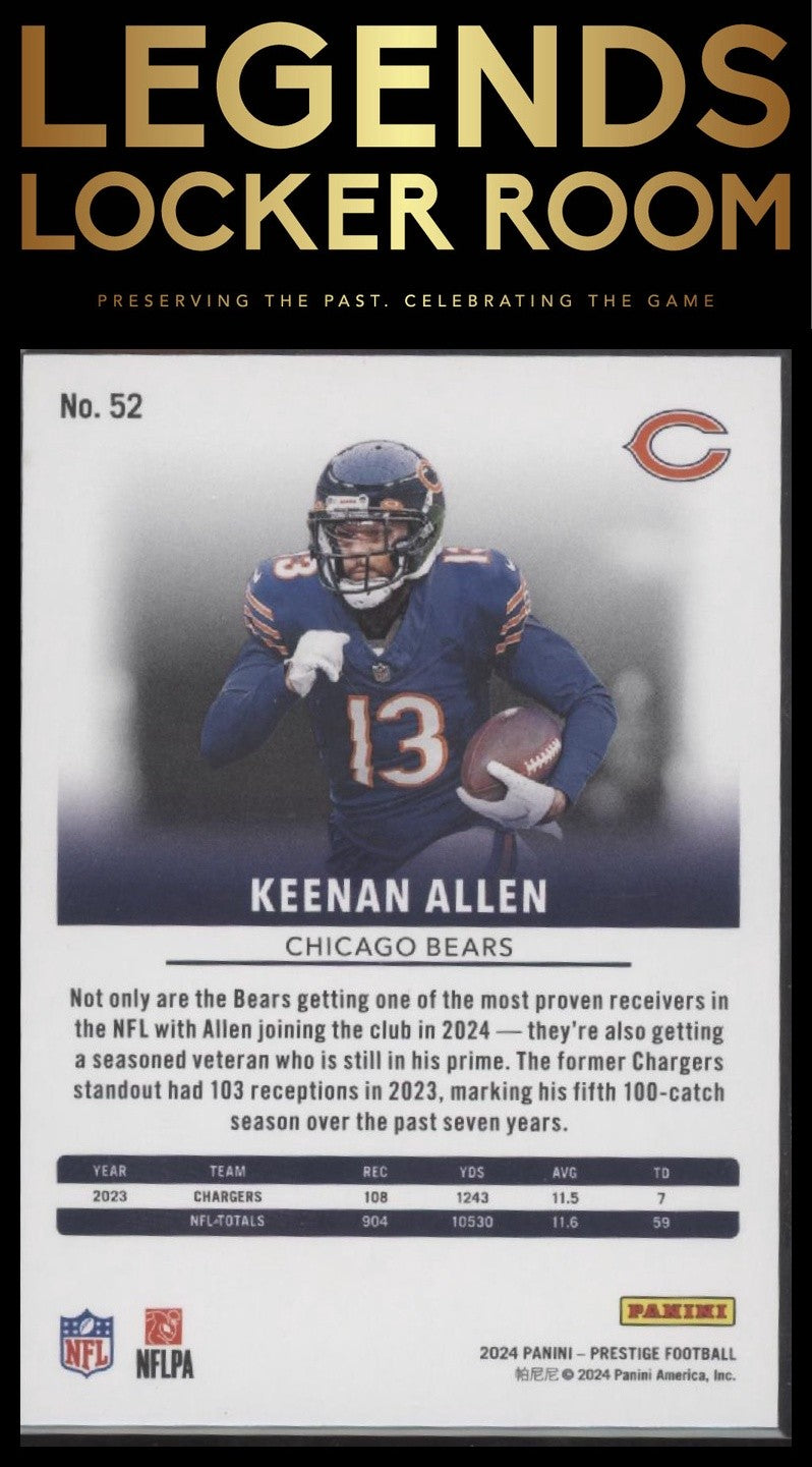 2024 Panini Prestige #52 Keenan Allen Red Xtra Points #/999