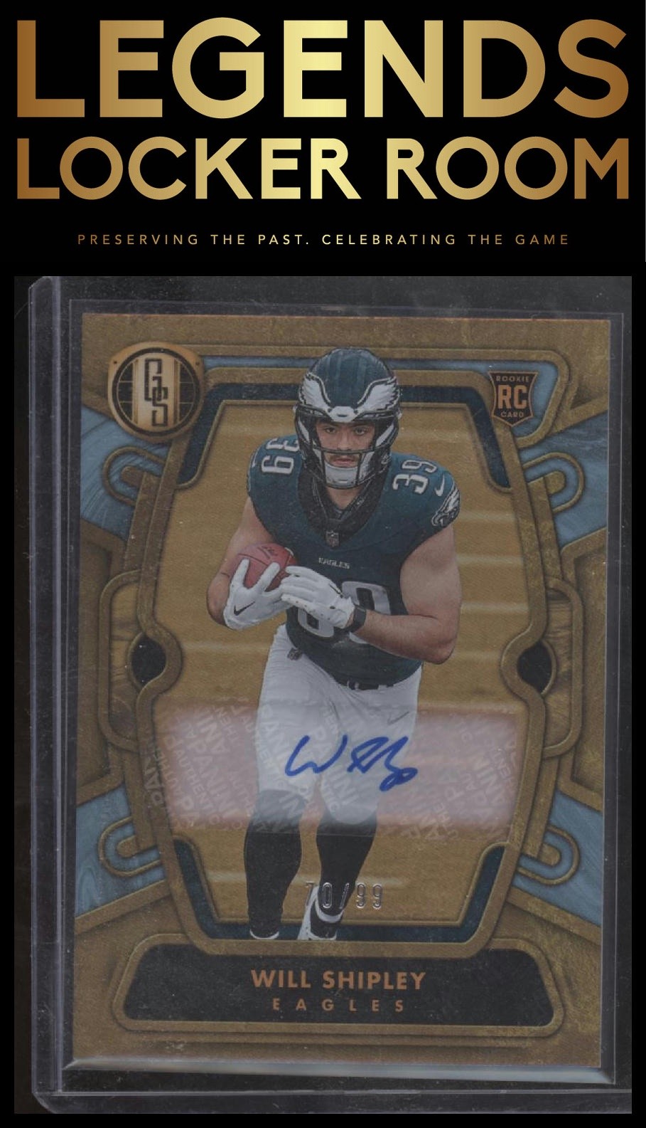 2024 Panini Gold Standard #163 Will Shipley Autographs Platinum #/99