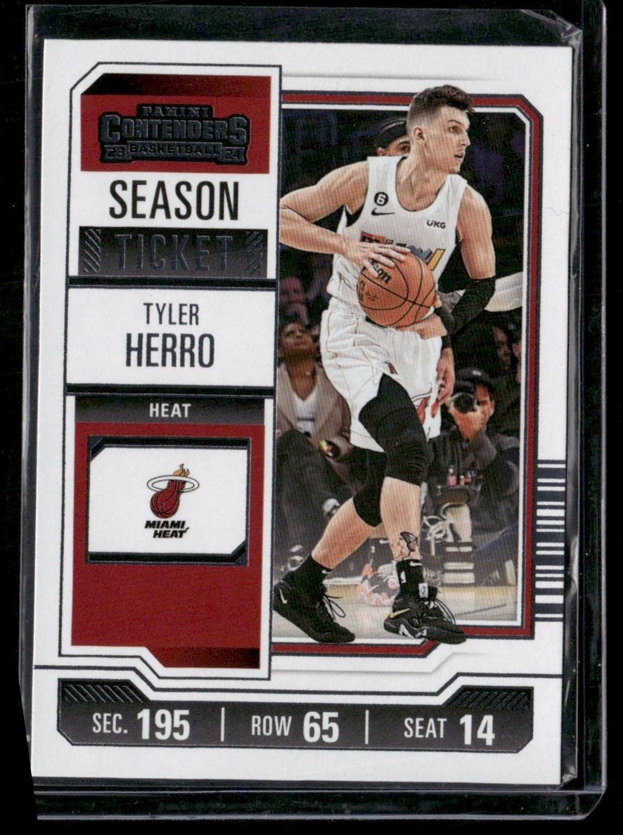 2023-24 Panini Contenders #60 Tyler Herro Season Ticket Retail