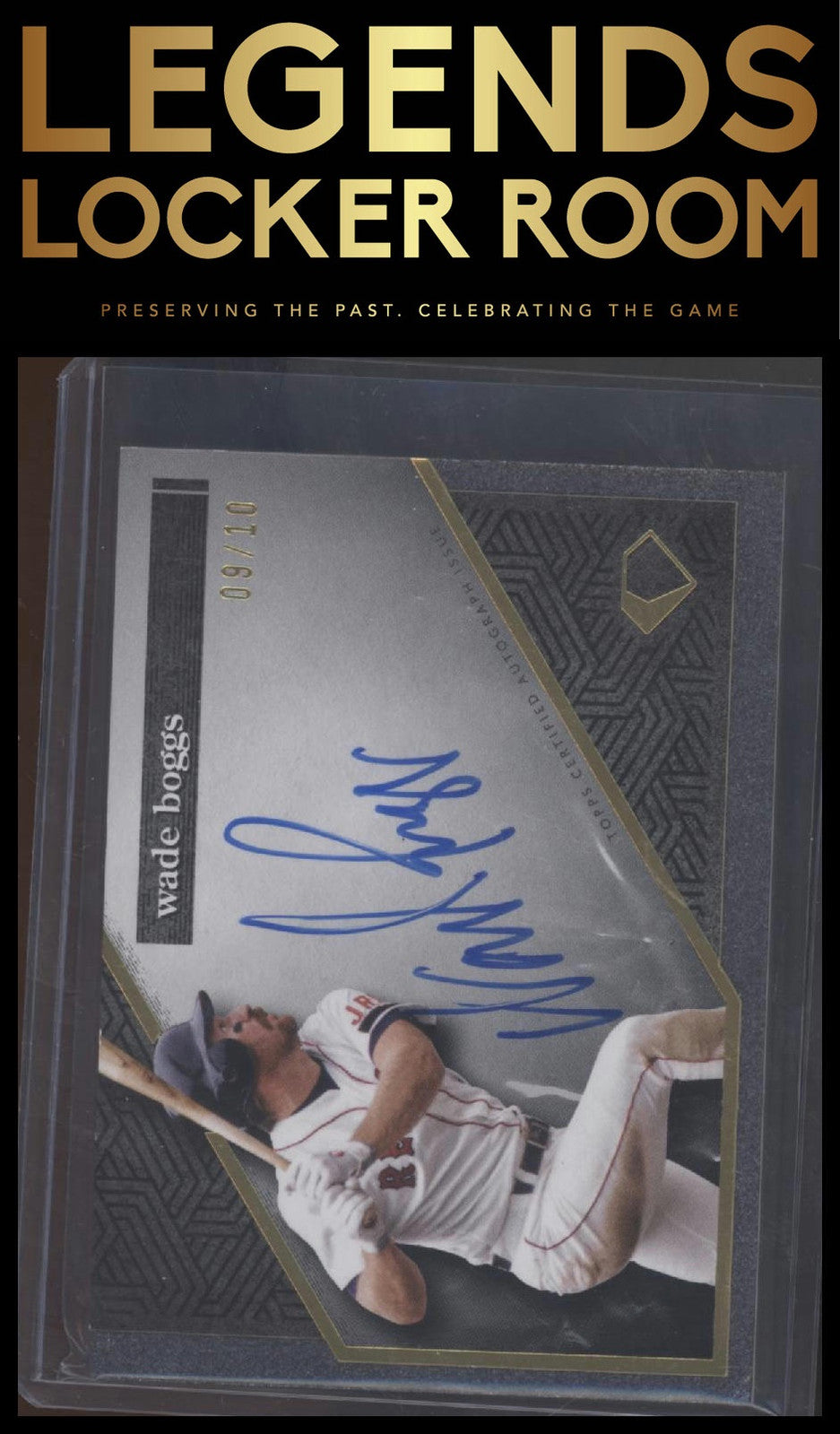 2024 Topps Diamond Icons #AC-WB Wade Boggs Autographs Black #/10