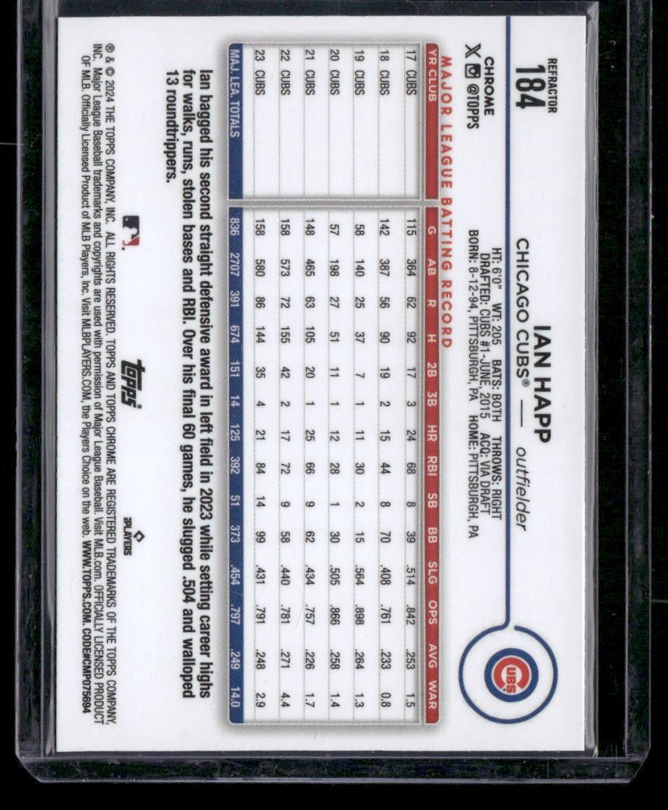 2024 Topps Chrome #184 Ian Happ Refractors