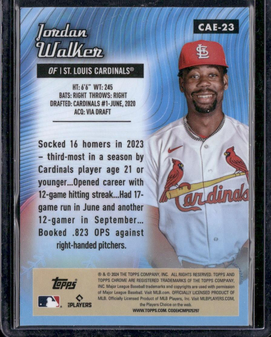 2024 Topps Chrome #CAE-23 Jordan Walker Chrome All-Etch