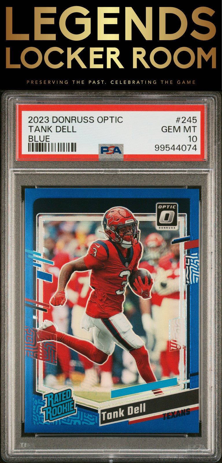 2023 Panini Donruss Optic #245 Tank Dell Blue PSA 10