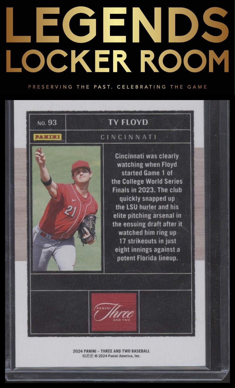 2024 Panini Three and Two #93 Ty Floyd #/99