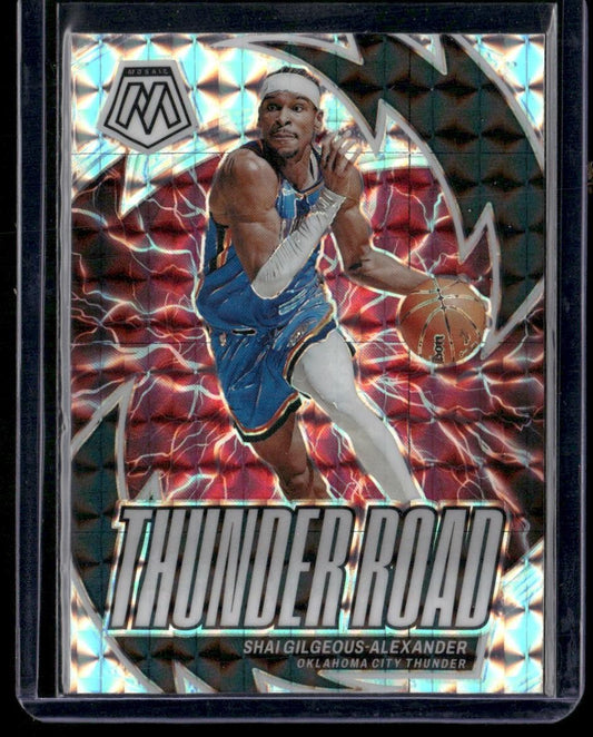 2023-24 Panini Mosaic #4 Shai Gilgeous-Alexander Thunder Road Mosaic