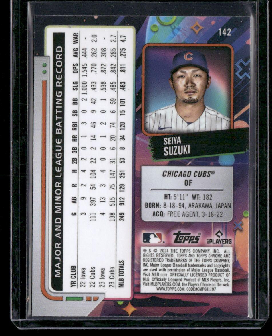 2024 Topps Chrome Cosmic #142 Seiya Suzuki