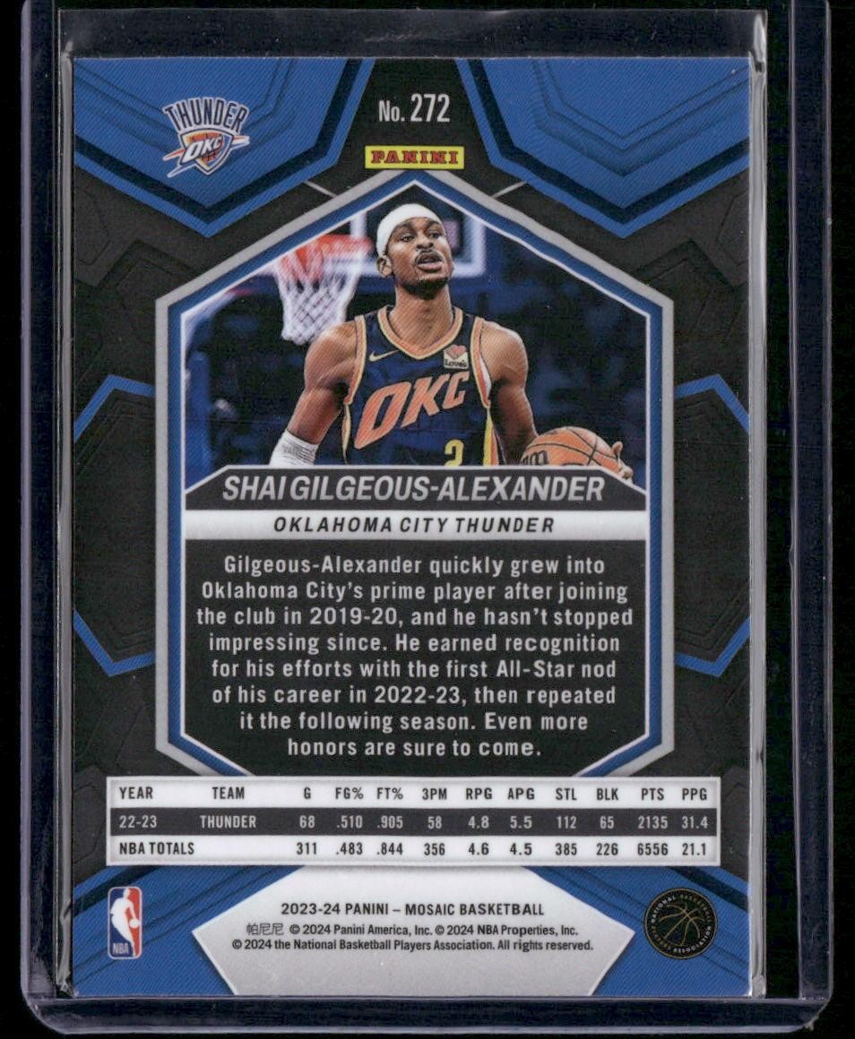 2023-24 Panini Mosaic #272 Shai Gilgeous-Alexander