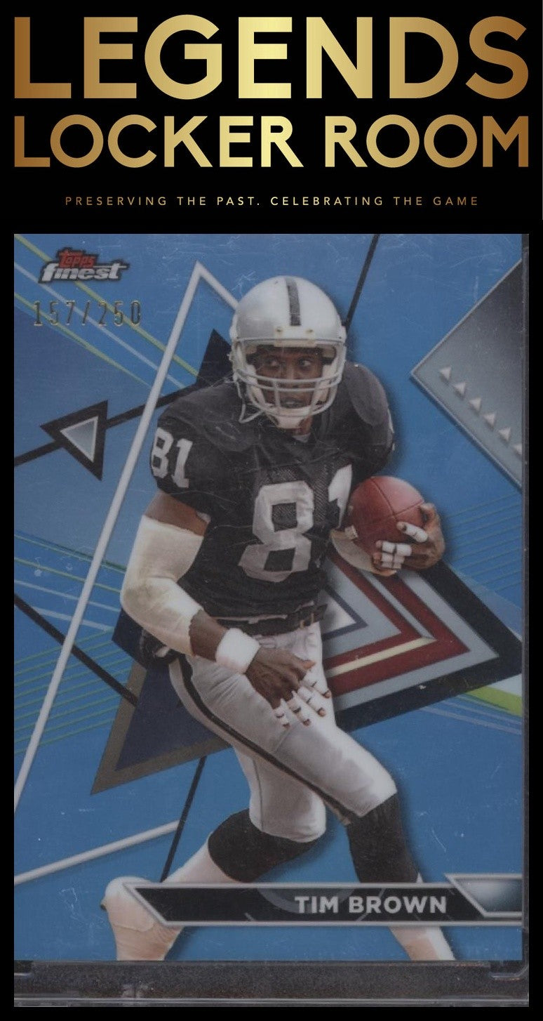 2023 Topps Composite #228 Tim Brown Finest Sky Blue Refractor #/250
