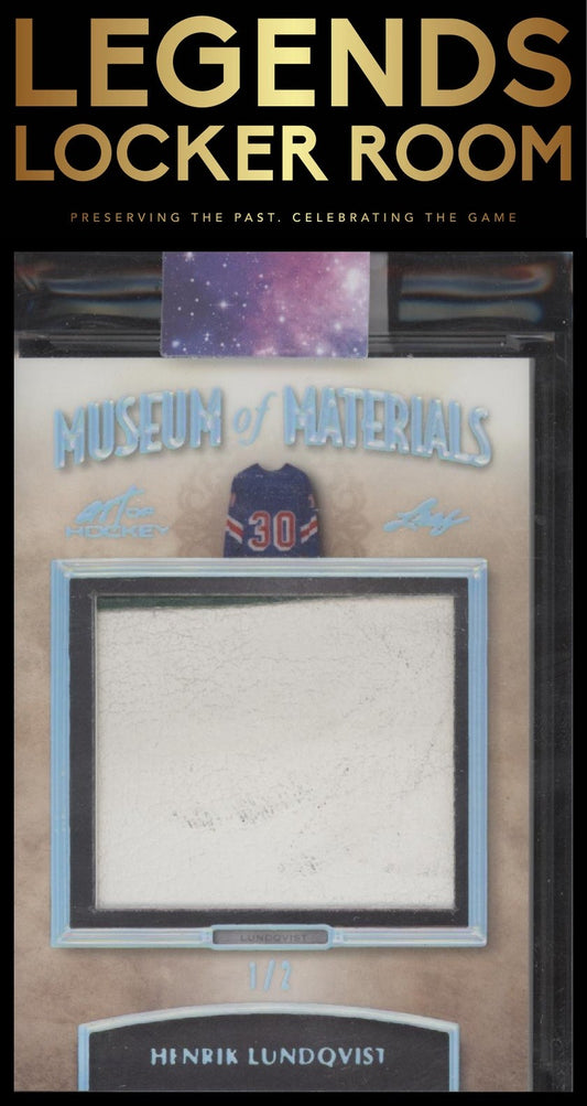 2022 Leaf Art of Hockey Henrik Lundqvist Museum of Materials Silver /2