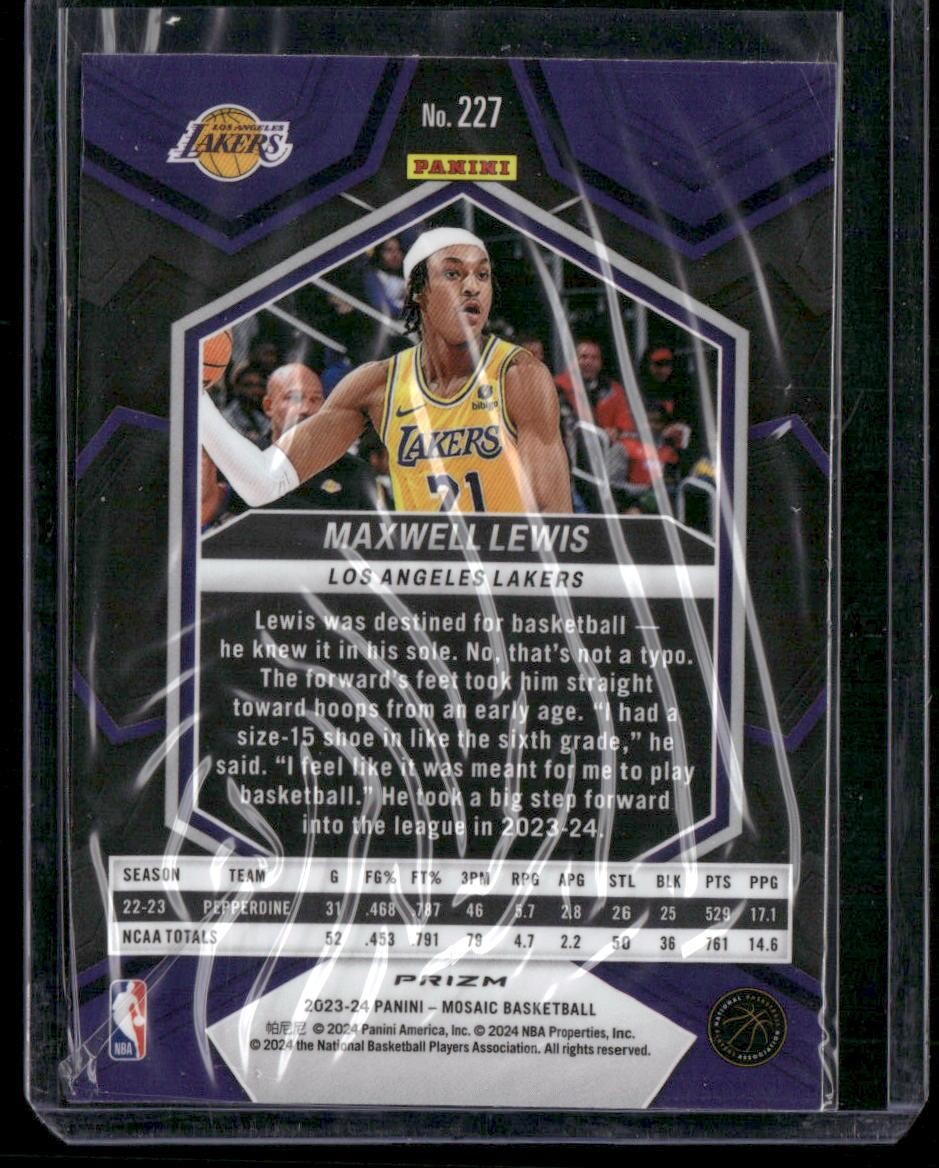 2023-24 Panini Mosaic #227 Maxwell Lewis Green