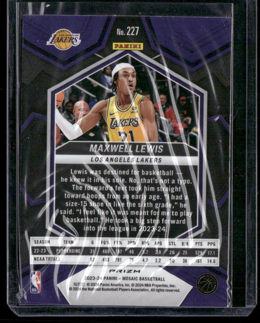 2023-24 Panini Mosaic #227 Maxwell Lewis Green