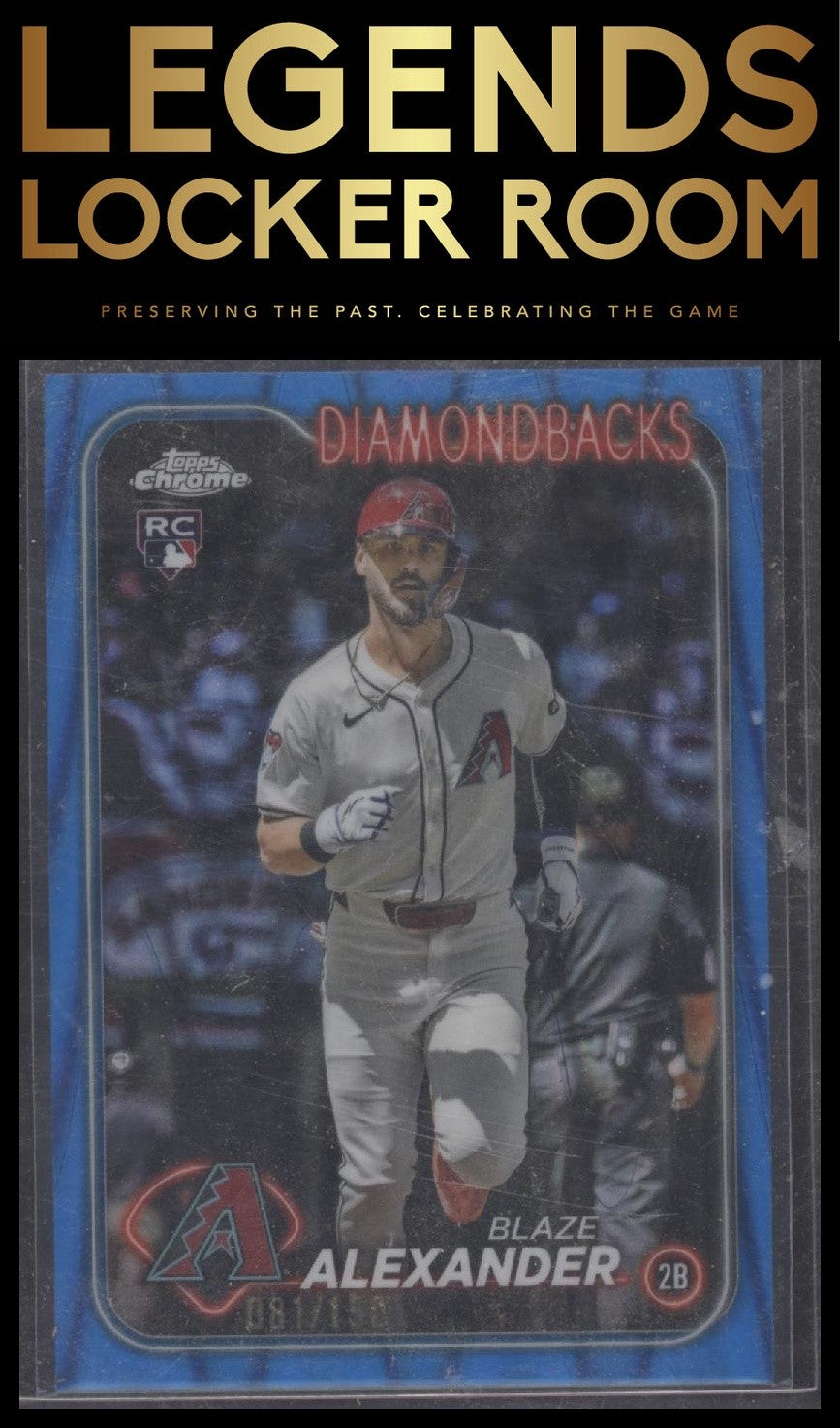 2024 Topps Chrome Update #USC53 Blaze Alexander Blue RayWave Refractors #/150