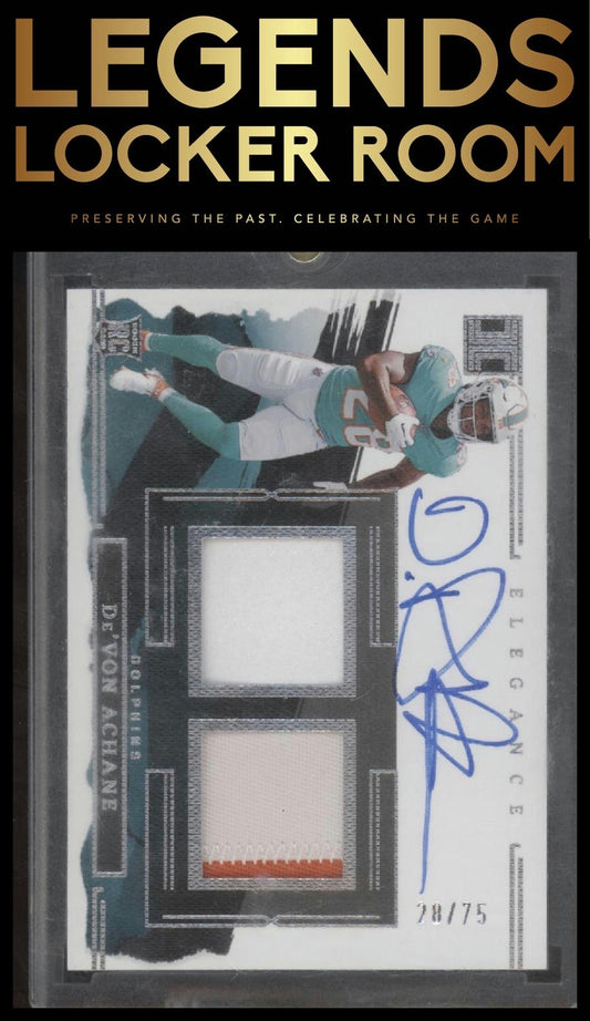 2023 Panini Impeccable #98 De'Von Achane #/75