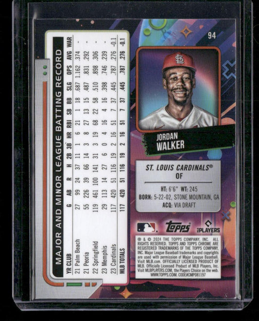 2024 Topps Chrome Cosmic #94 Jordan Walker
