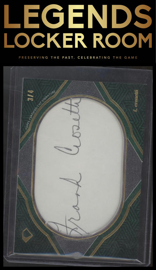 2024 Topps Diamond Icons #CS-FC Frankie Crosetti Cut Signatures #/4