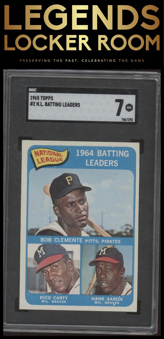 1965 Topps #2 National League 1964 Batting Leaders SGC 7