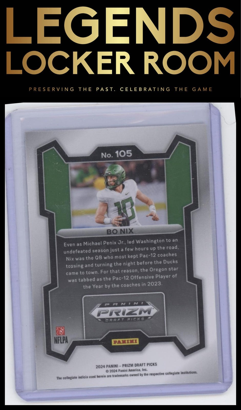 2024 Panini Prizm Draft Picks #105 Bo Nix