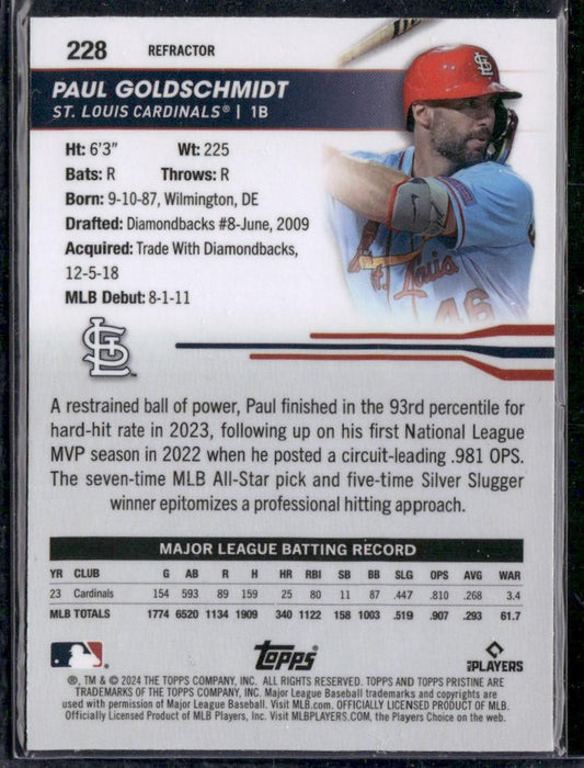 2024 Topps Pristine #228 Paul Goldschmidt Pristine Refractors