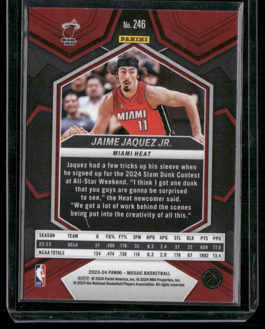 2023-24 Panini Mosaic #246 Jaime Jaquez Jr.