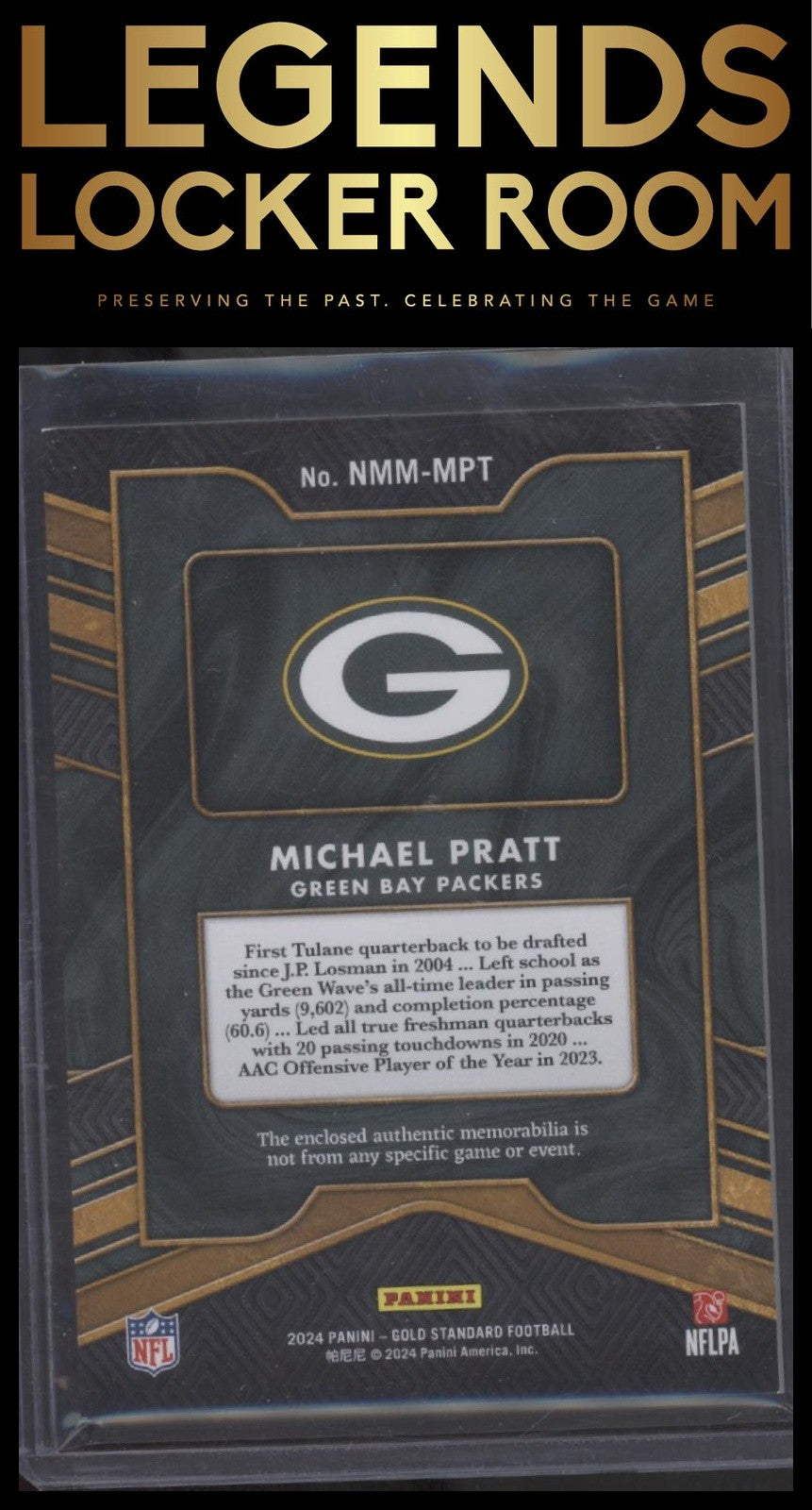 2024 Panini Gold Standard #NMM-MPT Michael Pratt Newly Minted Rose Gold #/24