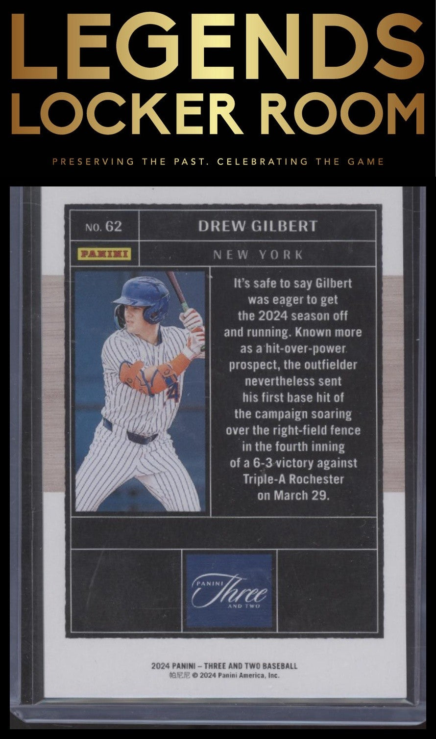 2024 Panini Three and Two #62 Drew Gilbert Holo Silver #/49