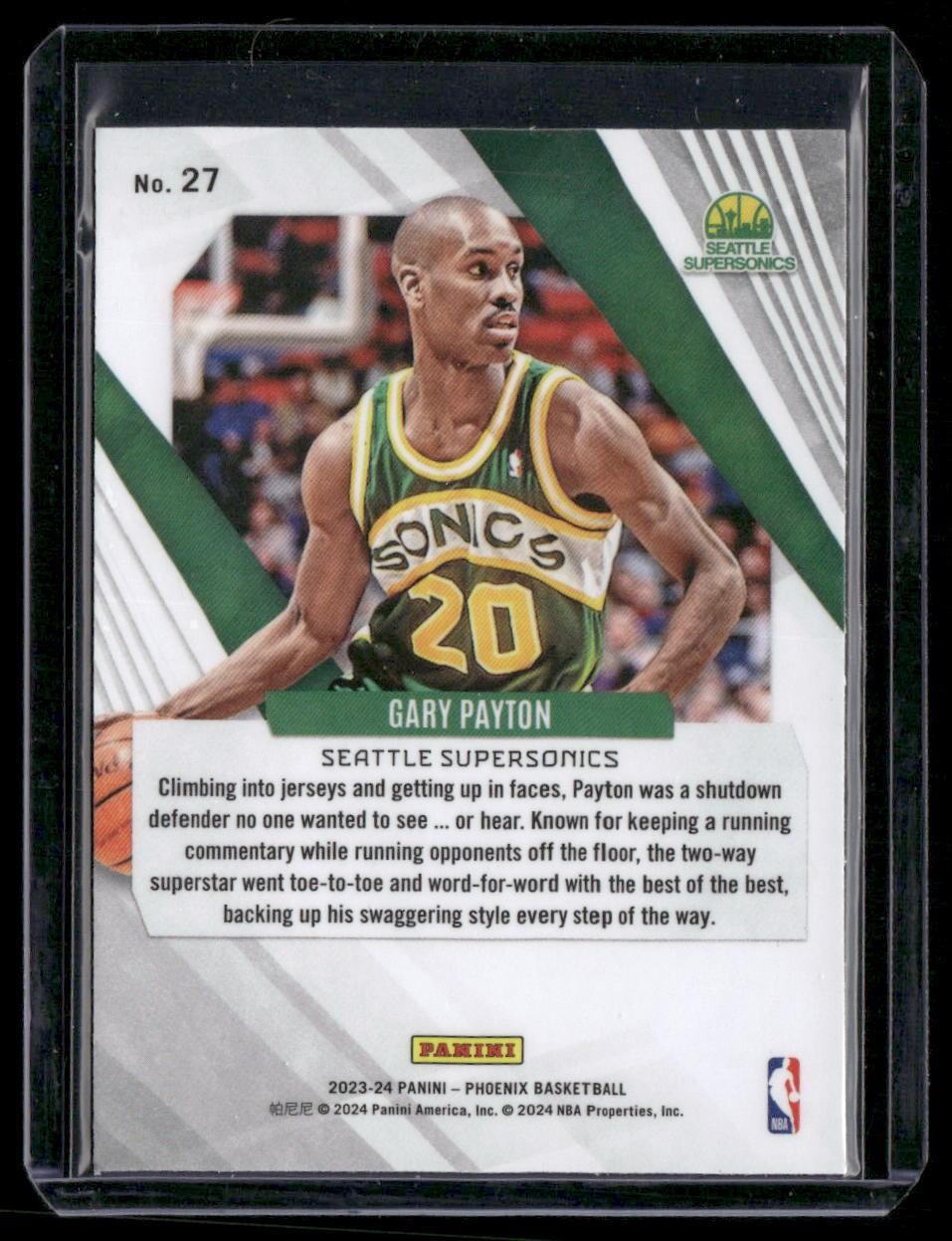2023-24 Panini Phoenix #27 Gary Payton