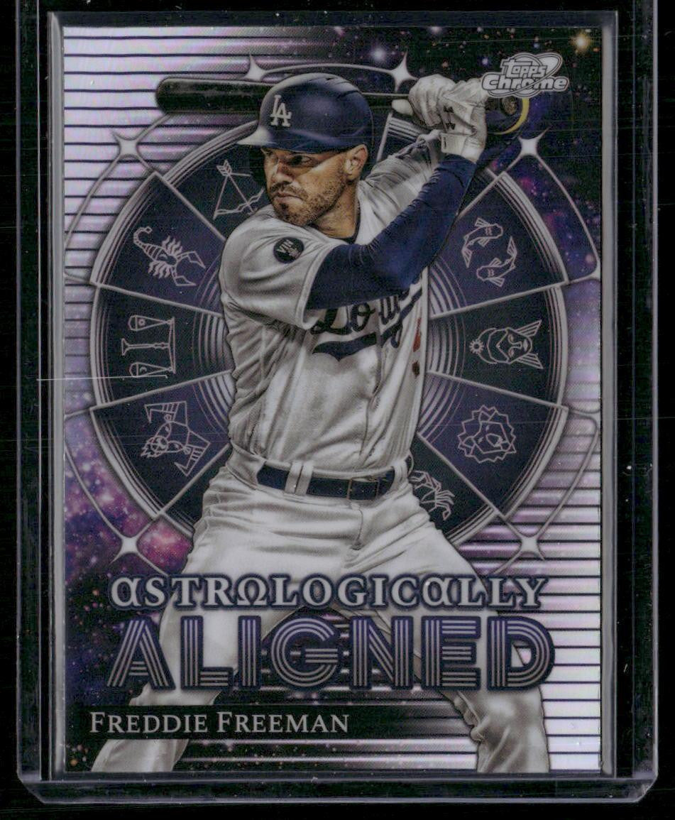 2024 Topps Chrome Cosmic #AA-15 Freddie Freeman Astrologically Aligned