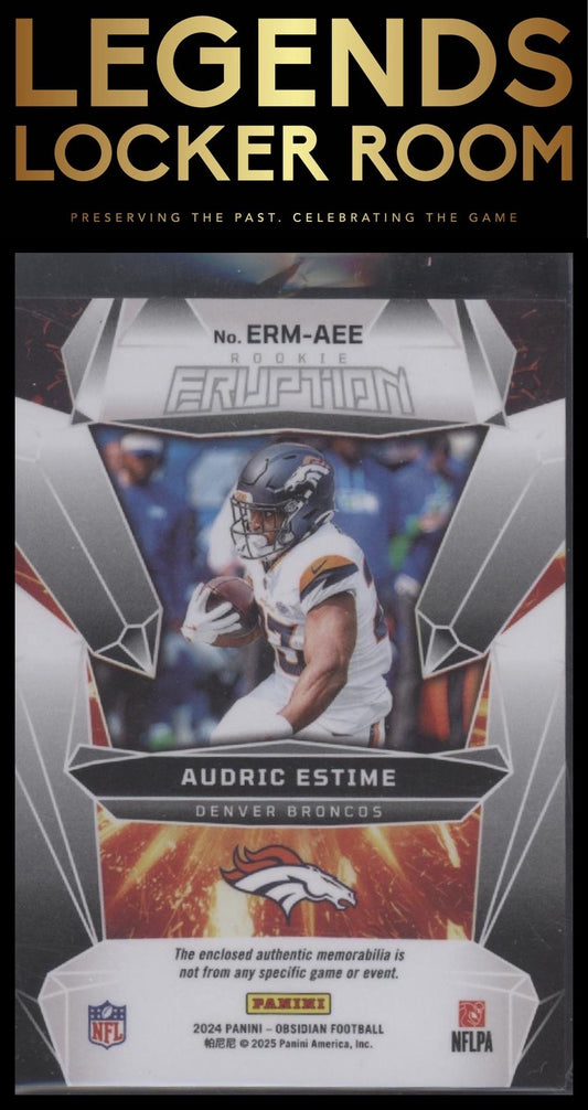 2024 Panini Obsidian - Rookie Eruption Materials #2 Audric Estime
