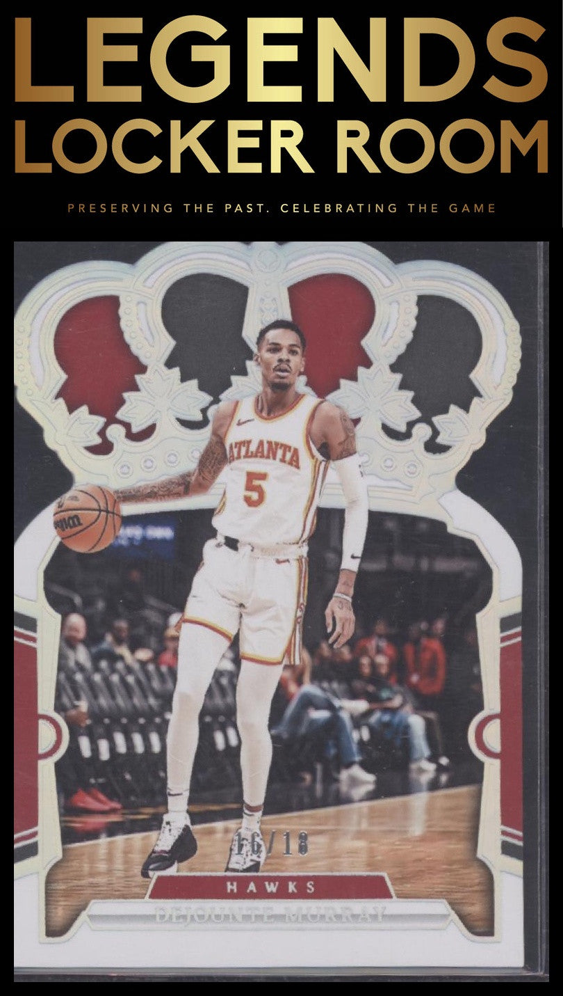2023-24 Panini Crown Royale #19 Dejounte Murray International Silver #/18