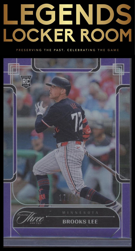 2024 Panini Three and Two #65 Brooks Lee Full Count (Parallel) #/32