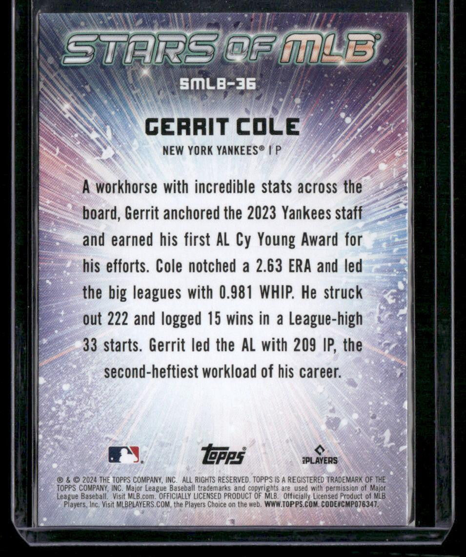 2024 Topps #SMLB-36 Gerrit Cole Stars of MLB
