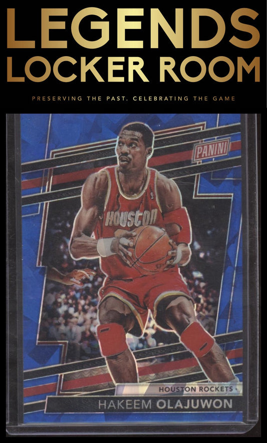 2024 Panini National Convention VIP Party Hakeem Olajuwon Blue Sparkle #/124