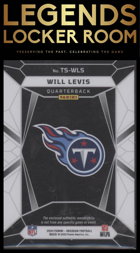 2024 Panini Obsidian - Trifecta Swatches #27 Will Levis