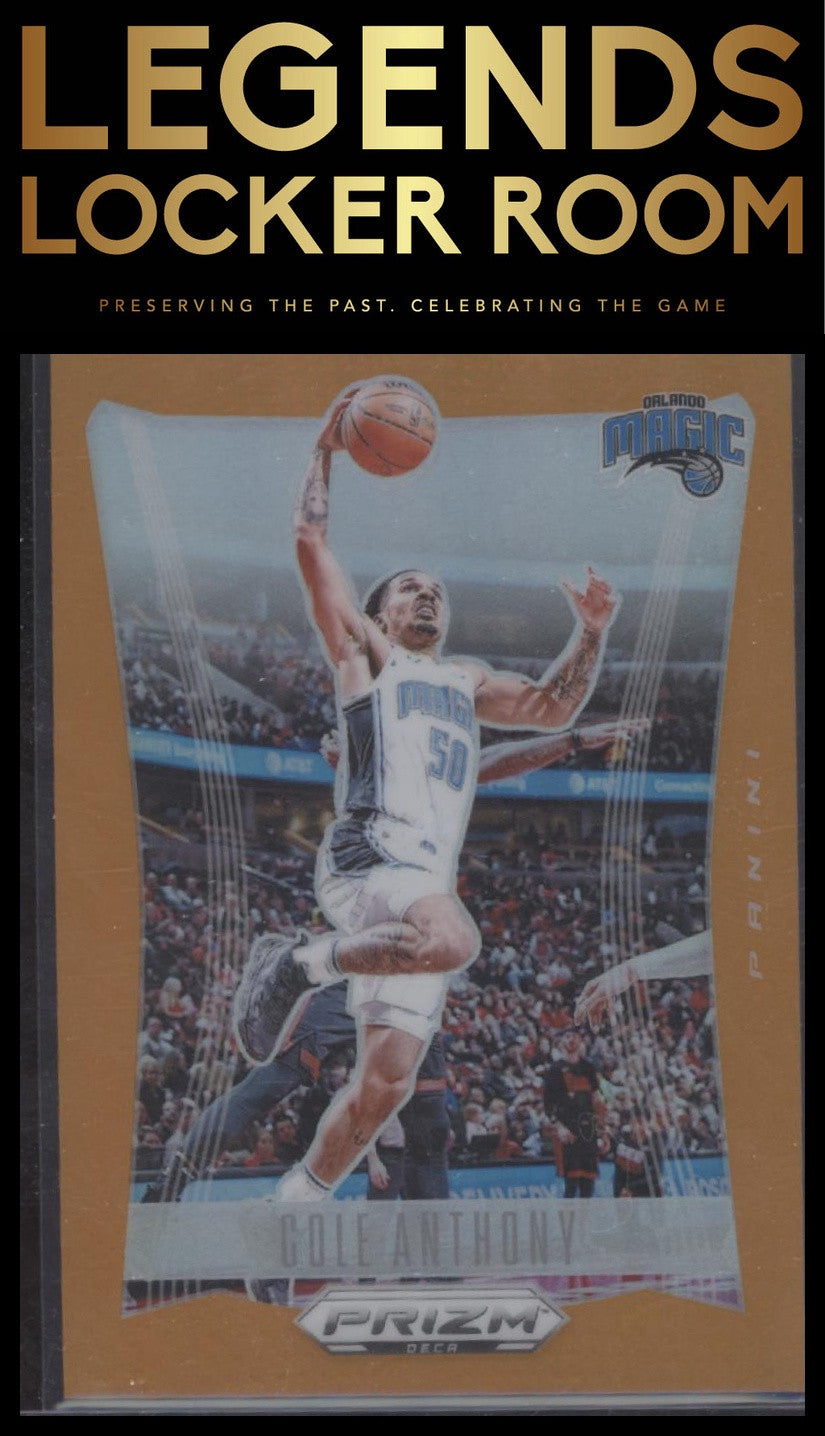 2023-24 Panini Prizm Deca #176 Cole Anthony Prizms Orange #/49