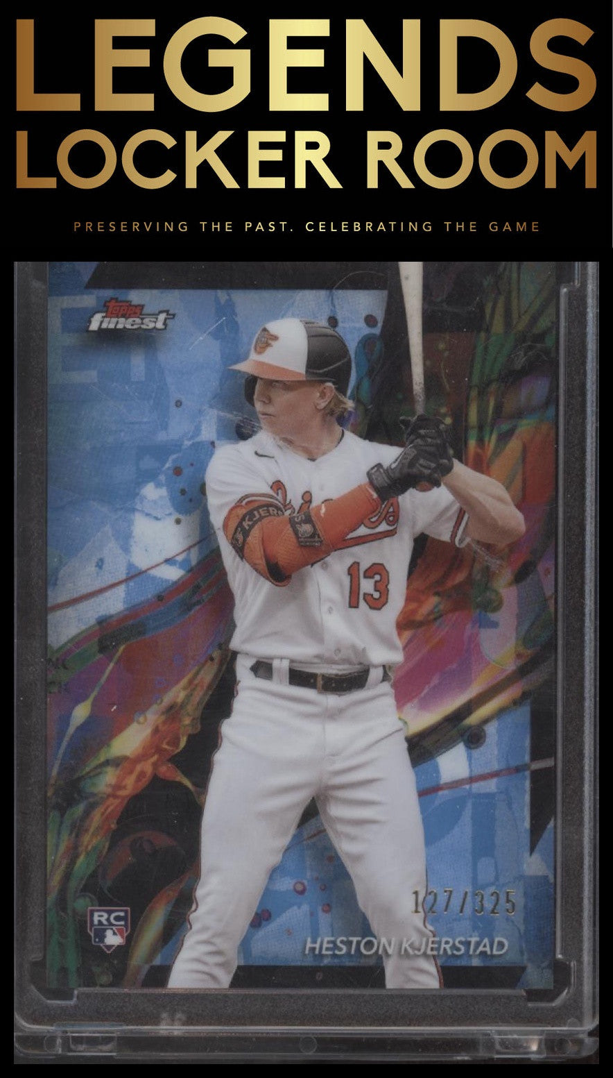 2024 Finest #43 Heston Kjerstad Sky Blue Refractors #/325