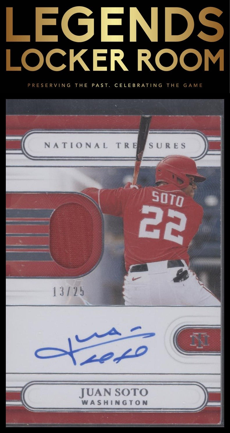 2021 Panini National Treasures Juan Soto Treasured Material Signatures /25