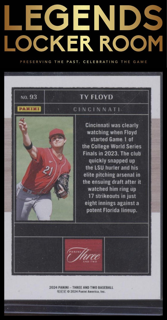 2024 Panini Three and Two #93 Ty Floyd #/99