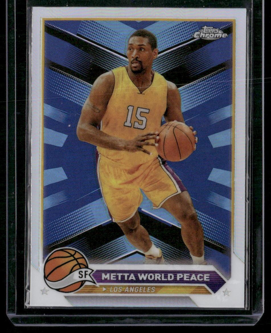 2023-24 Topps Chrome #13 Metta World Peace Refractors