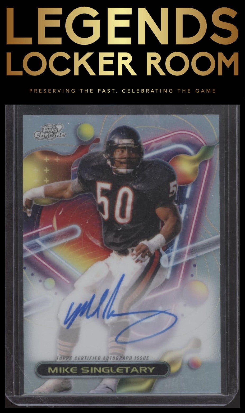 2023 Topps Composite #CCA-MS Mike Singletary Cosmic Chrome Autographs